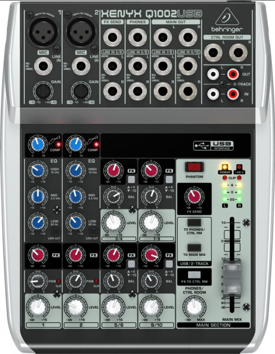 Hlavní obrázek Mixážní pulty bez efektu BEHRINGER XENYX Q1002USB