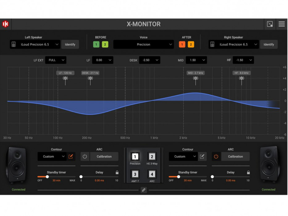Hlavní obrázek Aktivní monitory s DSP korekcí akustiky IK MULTIMEDIA iLoud Precision 6 - White