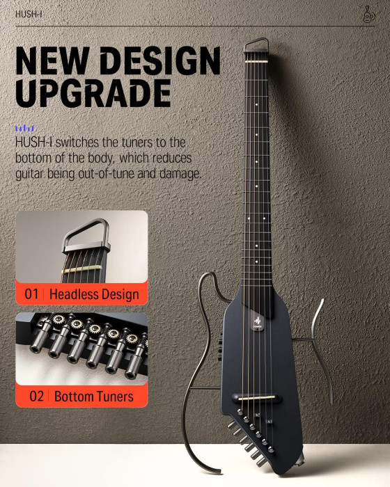 Hlavní obrázek Elektrické sety DONNER HUSH-I - Maple Black