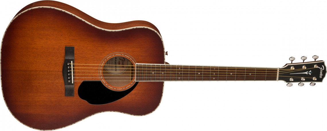 Hlavní obrázek Dreadnought FENDER PD-220E Dreadnought - Aged Cognac Burst