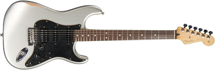 Hlavní obrázek ST - modely FENDER Road Worn® Player Stratocaster HSS, Rosewood Fingerboard, Inca Silver