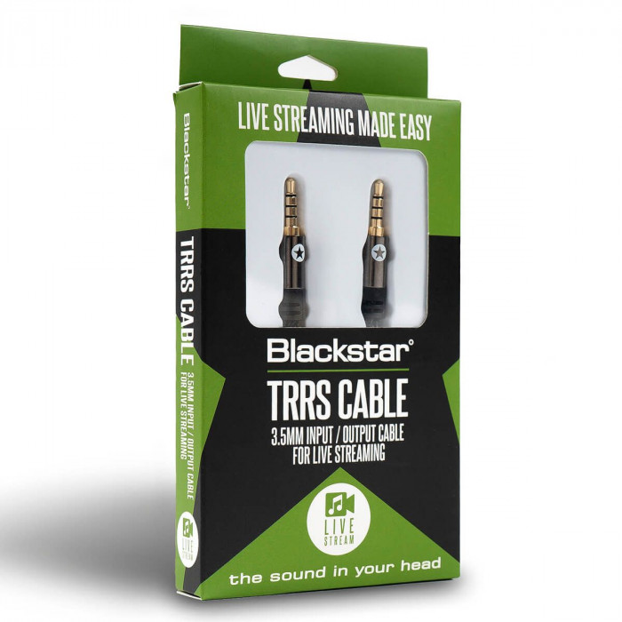 Hlavní obrázek J3,5 stereo - stereo J3,5 / 6,3 BLACKSTAR TRRS Cable