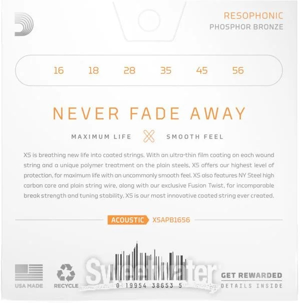 Hlavní obrázek Ostatní struny pro akustickou kytaru D'ADDARIO XSAPB1656