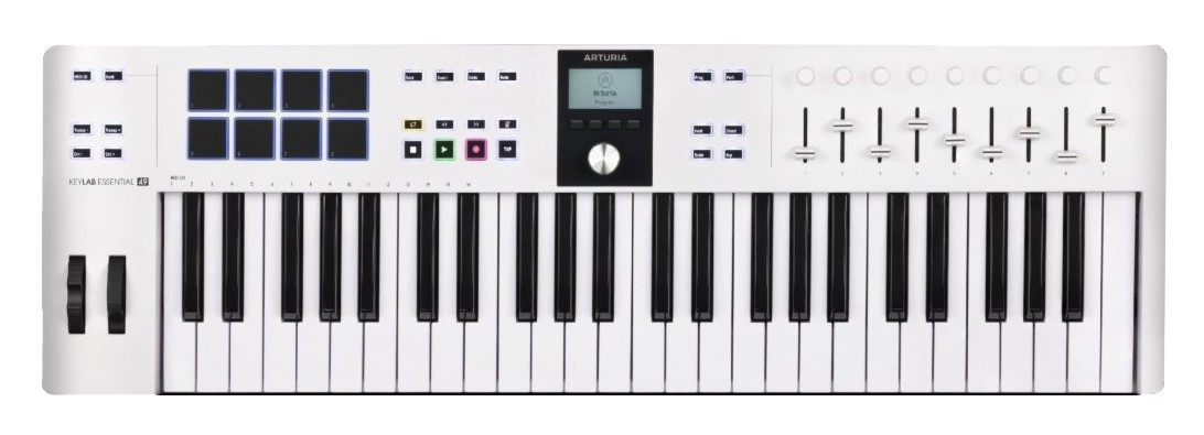 Hlavní obrázek MIDI keyboardy ARTURIA KeyLab Essential 49 mk3 - White