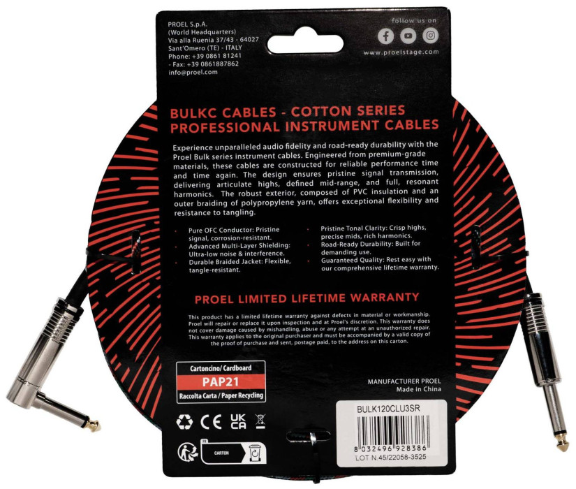 Hlavní obrázek 1-4m PROEL BULK120CLU3SR