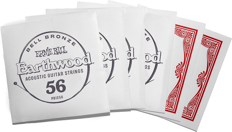 Hlavní obrázek Tvrdost .013 ERNIE BALL 2344 Medium Earthwood Bell Bronze Acoustic Guitar Strings 13-56