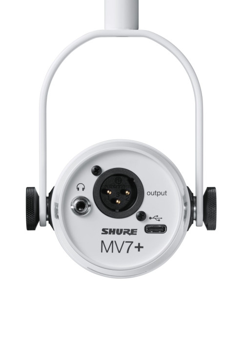 Hlavní obrázek Mikrofony pro rozhlasové vysílání SHURE MV7+ W (white)