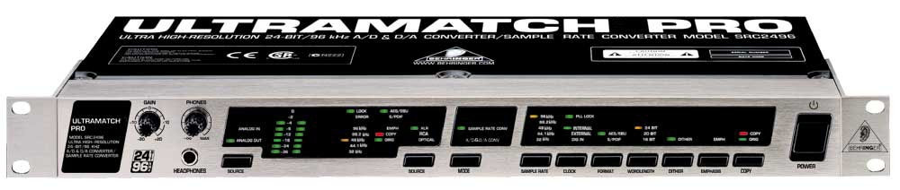 Hlavní obrázek AD/DA převodníky BEHRINGER ULTRAMATCH PRO SRC2496