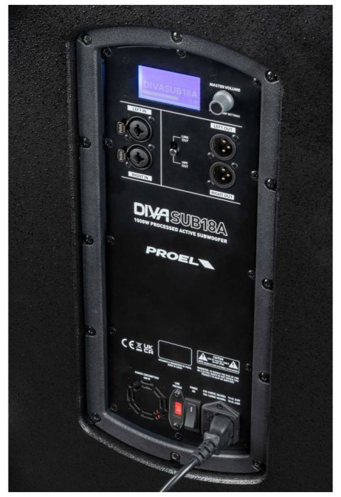 Hlavní obrázek Aktivní subwoofery PROEL DIVASUB18A