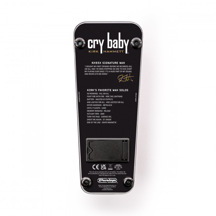 Hlavní obrázek Wah-wah DUNLOP KH95X Kirk Hammett Collection Cry Baby Wah