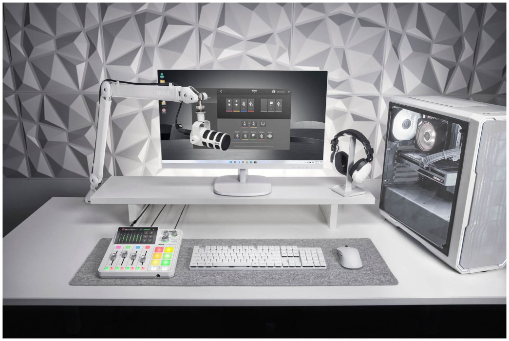 Hlavní obrázek Mikrofony pro rozhlasové vysílání RODE PodMic USB - White