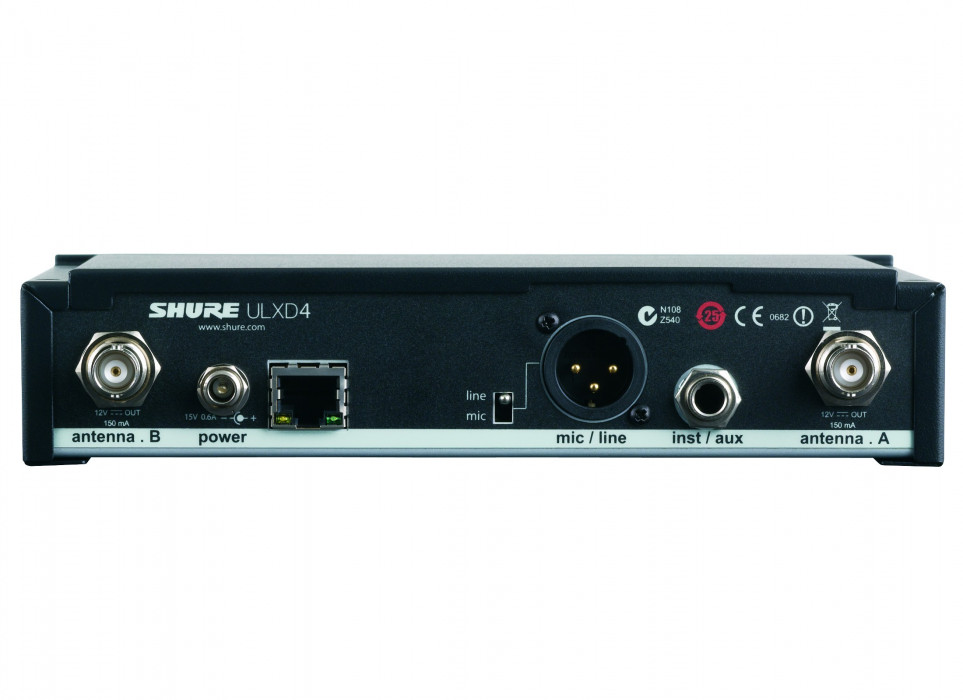 Hlavní obrázek Samostatné přijímače k bezdrátovým systémům SHURE ULXD4E-H51 (534-598 MHz)