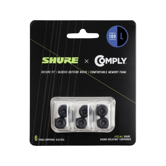 Hlavní obrázek Náhradní náušníky pro sluchátka SHURE EACYF1-6L (3 páry - Large)