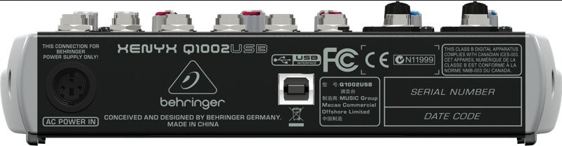 Hlavní obrázek Mixážní pulty bez efektu BEHRINGER XENYX Q1002USB