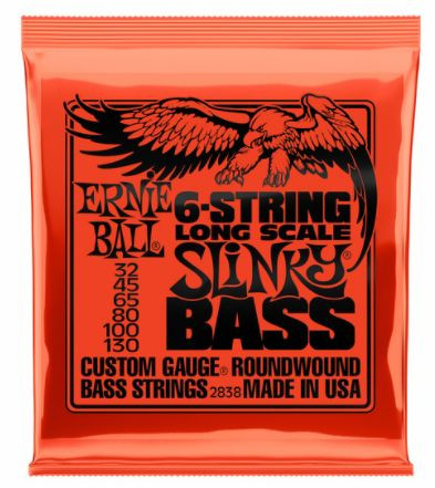 Levně Ernie Ball P02838 Slinky Bass-6 32-130