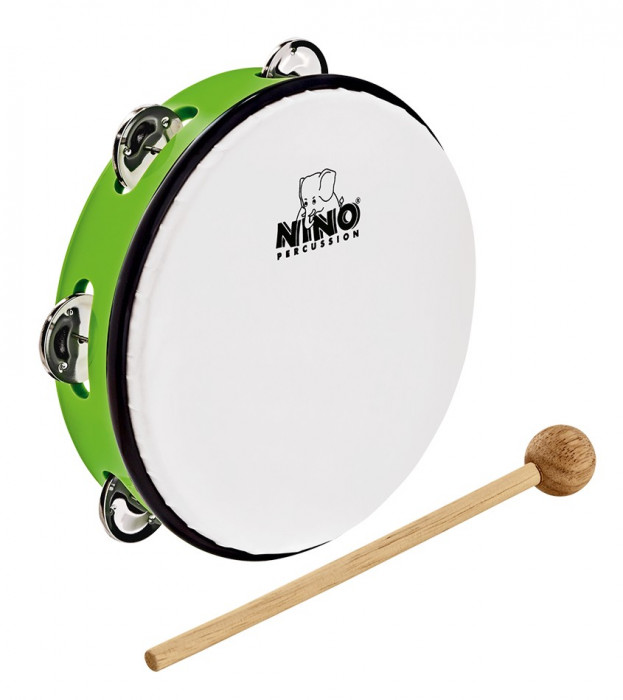 E-shop NINO Percussion NINO51GG ABS Tambourine 8” - Grass-Green