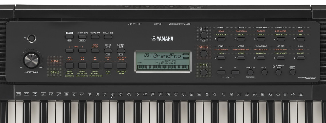 Hlavní obrázek Keyboardy bez dynamiky YAMAHA PSR-E283