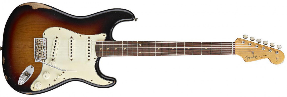 Hlavní obrázek ST - modely FENDER Road Worn® 60's Stratocaster®, Rosewood Fingerboard, 3-Color Sunburst