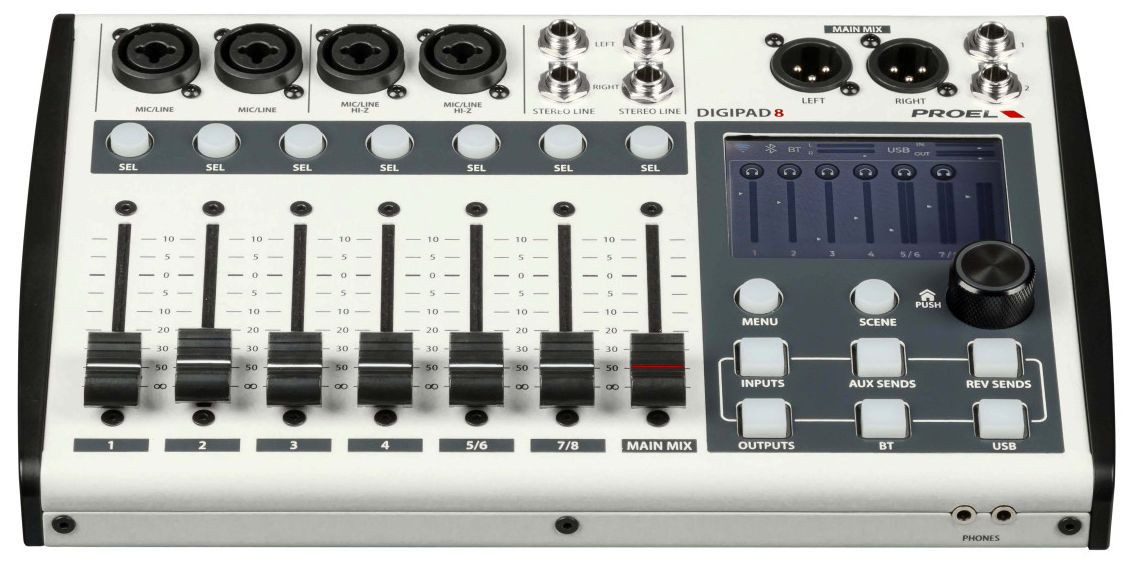 Hlavní obrázek Digitální mixpulty PROEL DIGIPAD8