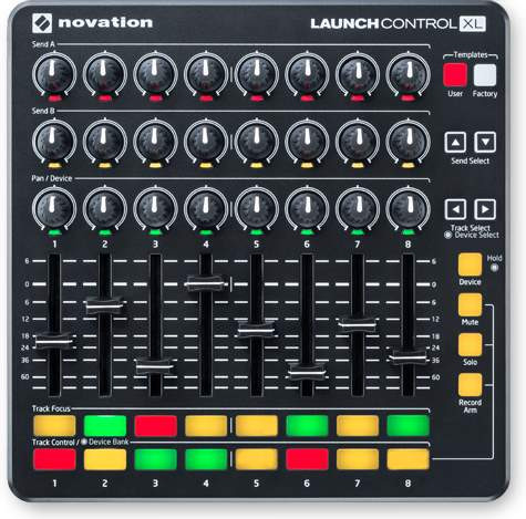 Hlavní obrázek MIDI kontrolery NOVATION Launch Control XL Black