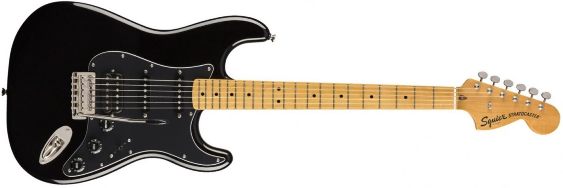 E-shop Fender Squier Classic Vibe 70s Stratocaster HSS Black Maple