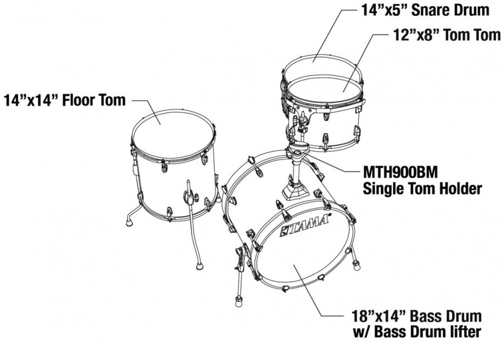 Hlavní obrázek Jiné konfigurace TAMA CK48S-ICA Superstar Classic - Ice Ash Wrap