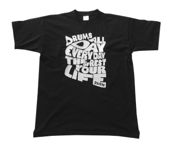 Hlavní obrázek Oblečení a dárkové předměty PAISTE Tričko - Drums Every Day White - M