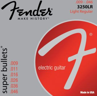 Levně Fender 3250LR Super Bullets - .009 - .046
