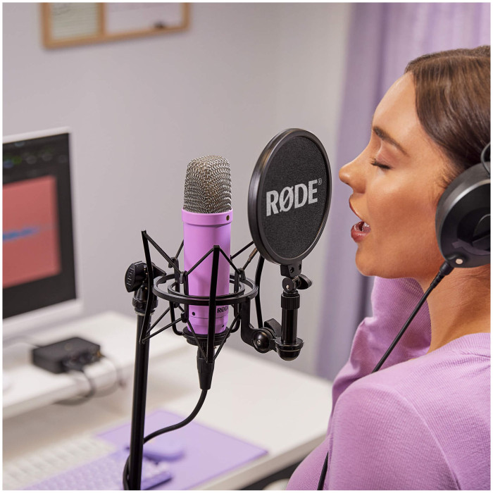 Hlavní obrázek Velkomembránové kondenzátorové mikrofony RODE NT1 Signature Series Purple