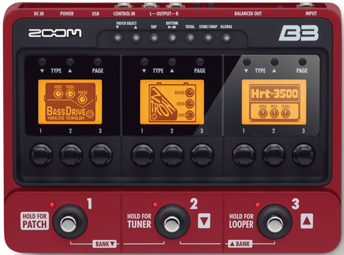 Hlavní obrázek Multiefekty, procesory ZOOM B3 - Digitální baskytarový multiefekt