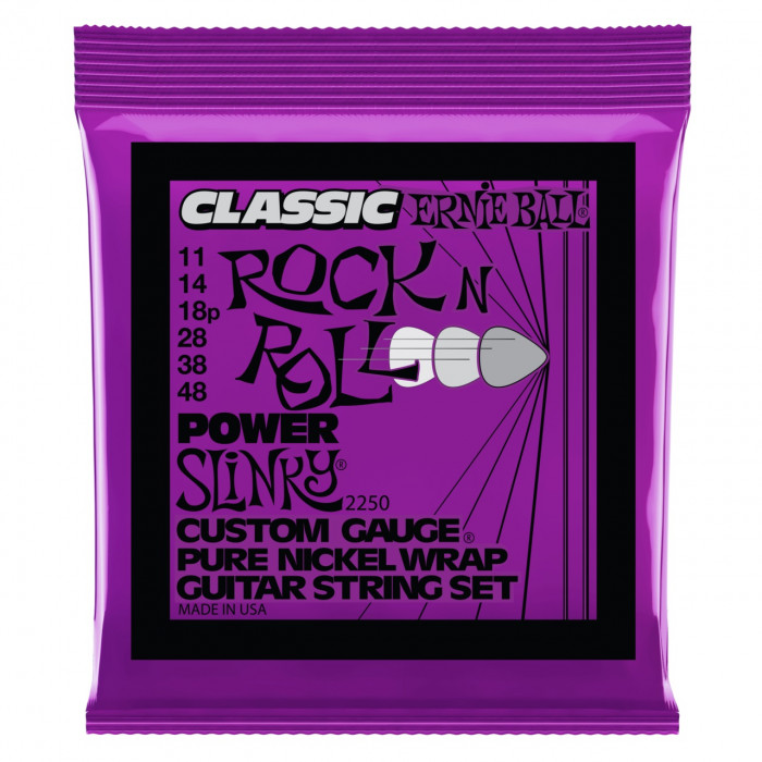 Hlavní obrázek Tvrdost .011 ERNIE BALL P02250 Power Slinky Classic Pure Nickel - .011 - .048