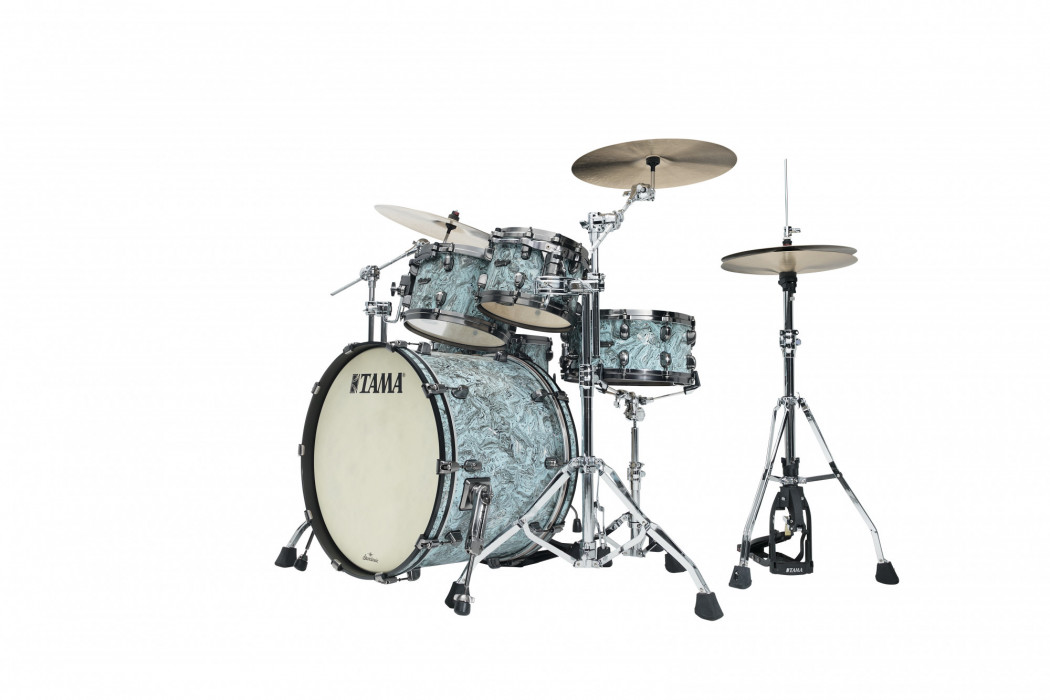 Hlavní obrázek 22“; 10“, 12“; 16“ TAMA MR42TZUS-SLW Starclassic Maple - Sky Blue Swirl / Smoked Black Nickel HW