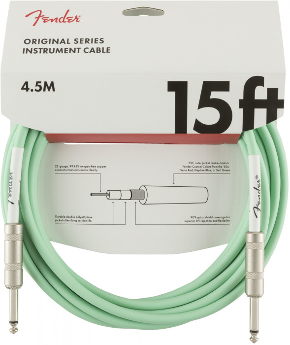 Hlavní obrázek 1-4m FENDER Original Series 15 Instrument Cable Surf Green