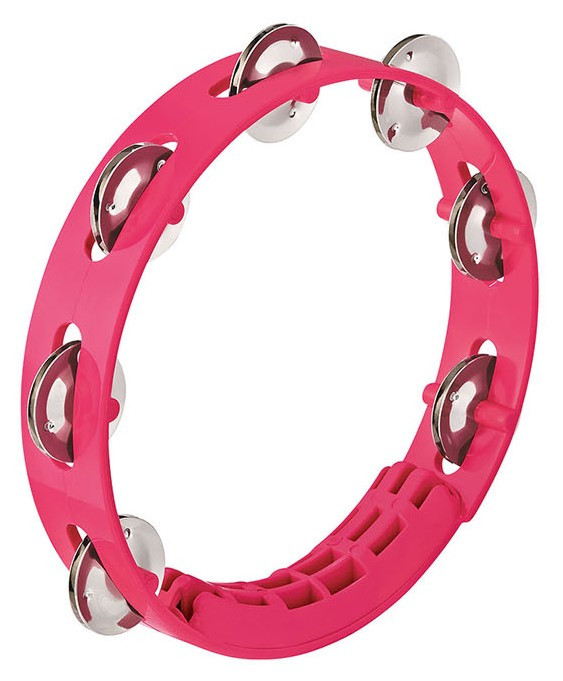 Hlavní obrázek Perkuse pro děti NINO PERCUSSION NINO49SP Compact ABS Tambourine - Strawberry Pink