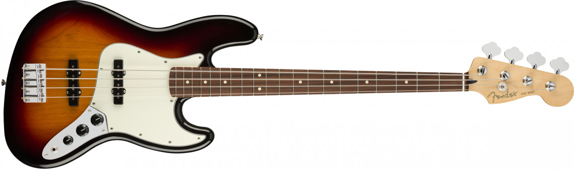 Levně Fender Player Jazz Bass 3-Color Sunburst Pau Ferro