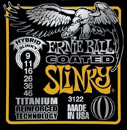 Hlavní obrázek Tvrdost .009 ERNIE BALL P03122 Coated Titanium RPS Hybrid Slinky - .009 - .046