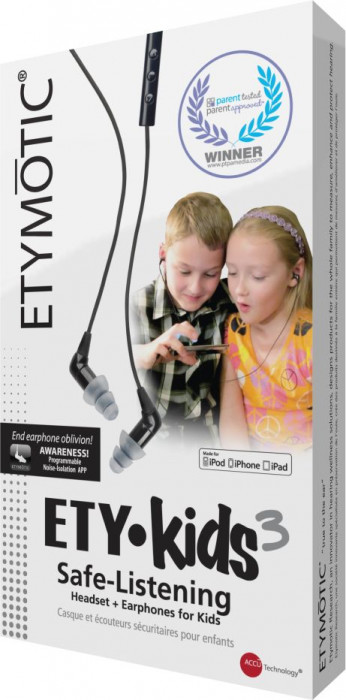 Hlavní obrázek Na uši (s kabelem) ETYMOTIC EK 3 Black
