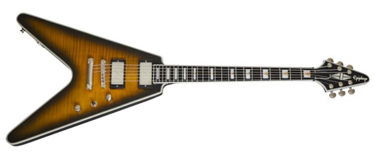 Levně Epiphone Flying V Prophecy Yellow Tiger Aged