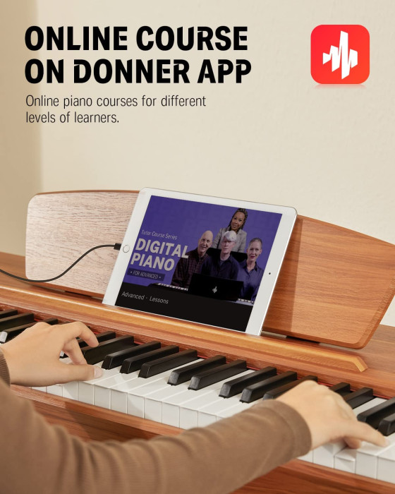 Hlavní obrázek Digitální piana DONNER DDP-80 - Natural