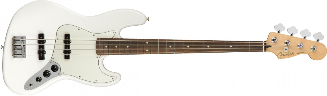 Levně Fender Player Jazz Bass Polar White Pau Ferro