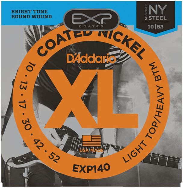Hlavní obrázek Tvrdost .010 D'ADDARIO EXP140 Light Top/Heavy Bottom - .010 - .052
