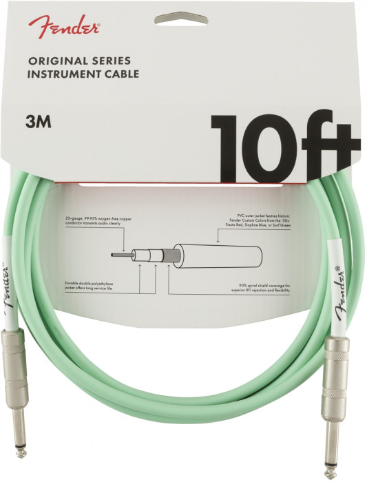 Hlavní obrázek 1-4m FENDER Original Series 10 Instrument Cable Surf Green