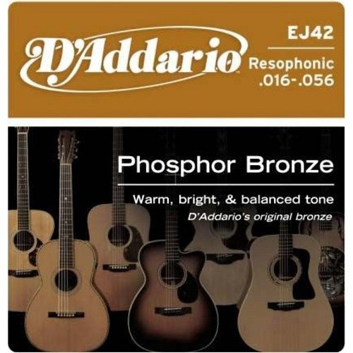 Hlavní obrázek Pro rezonátory D'ADDARIO EJ42 Phosphor Bronze Resofonic Extra Light - .016 - .052
