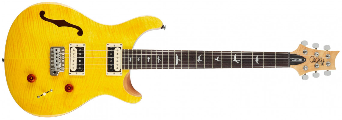 Hlavní obrázek Semiakustické a jazzové PAUL REED SMITH SE Custom 22 Semi-Hollow SY 2021 - Santana Yellow