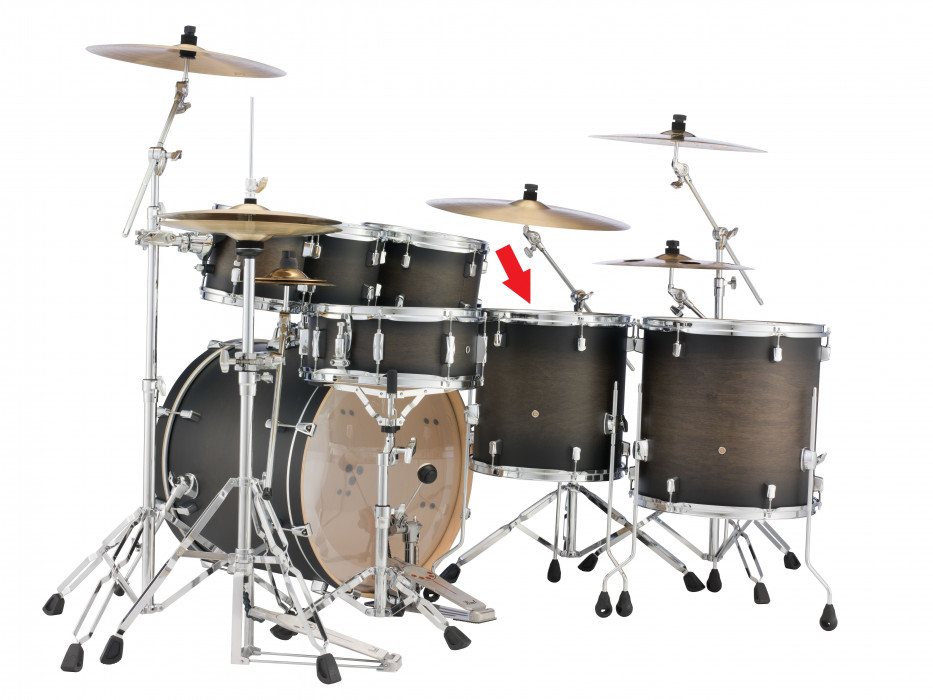 Hlavní obrázek Jednotlivé bubny PEARL DMP1414F/C262 Decade Maple - Satin Black Burst