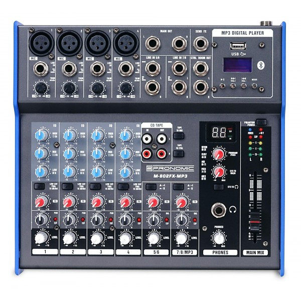 Hlavní obrázek Mixážní pulty s efektem PRONOMIC M-802FX-MP3