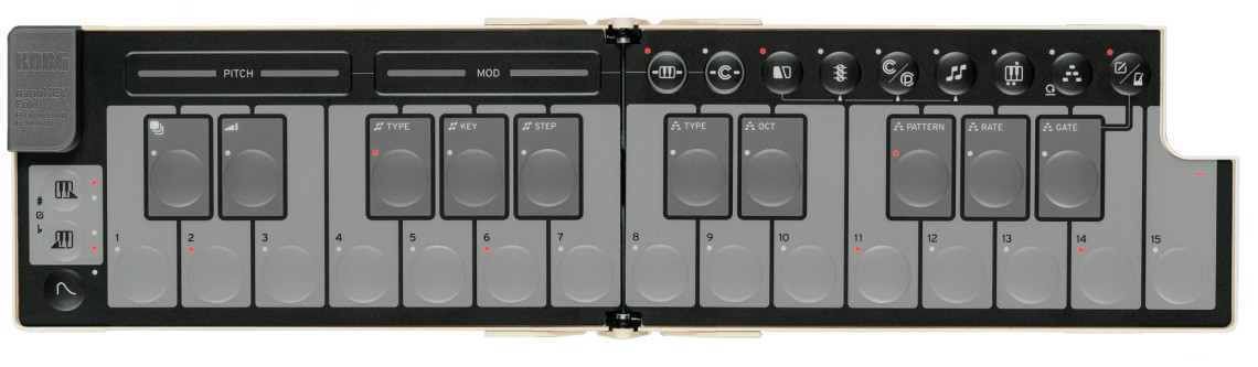 Hlavní obrázek MIDI keyboardy KORG nanoKEY Fold Sand Beige