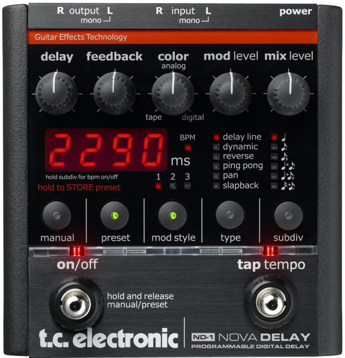 Hlavní obrázek Delay a echo TC ELECTRONIC ND-1 Nova Delay