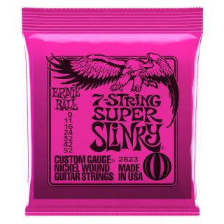 Hlavní obrázek Pro 7-8strunné kytary ERNIE BALL P02623 7-String Super Slinky 9-52