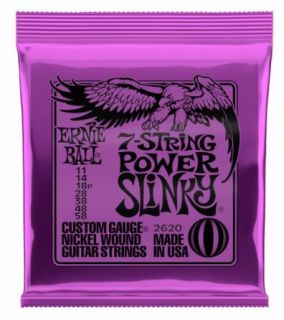 Hlavní obrázek Pro 7-8strunné kytary ERNIE BALL P02620 7-String Power Slinky 11-58